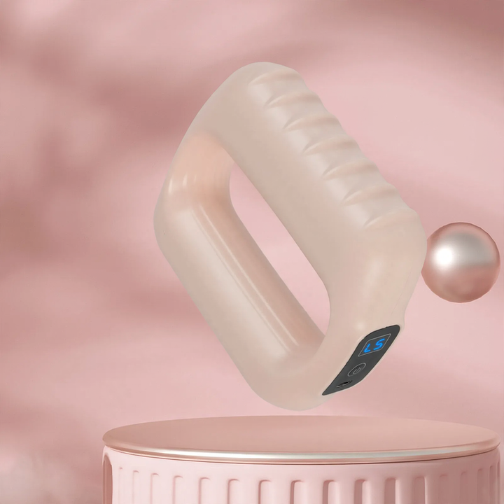 Vibrating fascia roller with LCD display