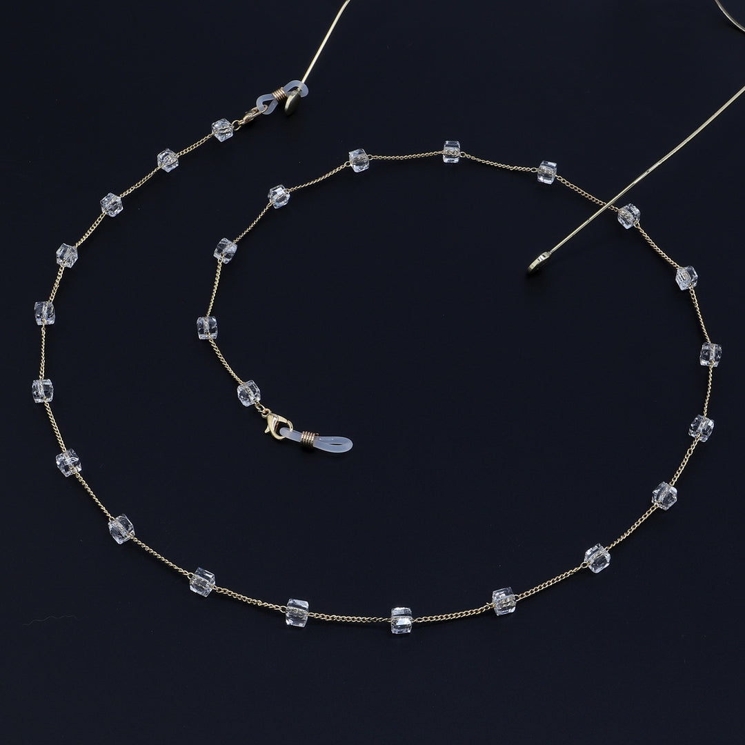 Minimalist Crystal Eyewear Chain Stornfield