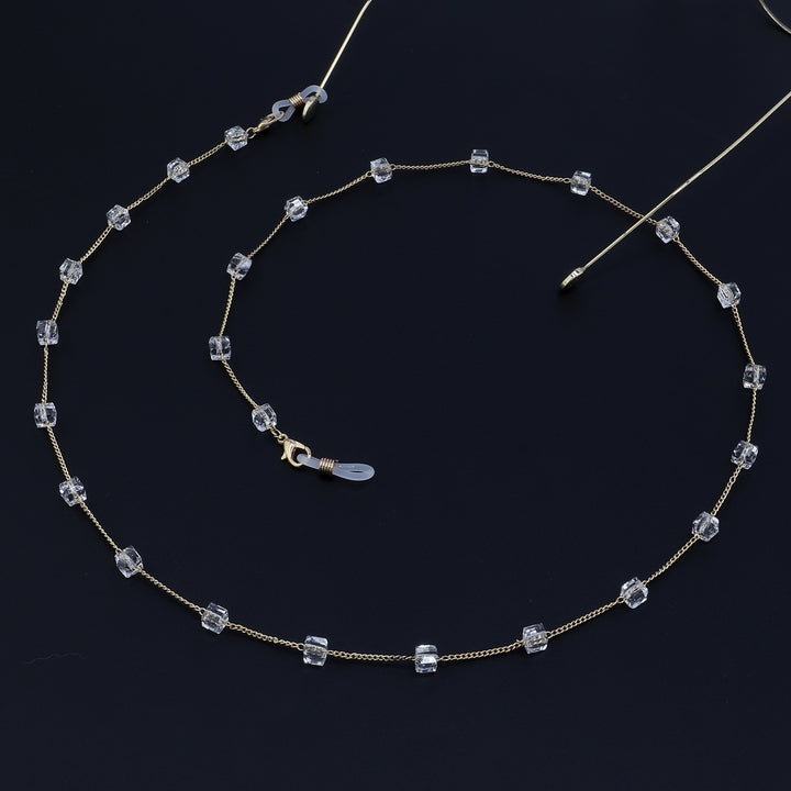Minimalist Crystal Eyewear Chain Stornfield