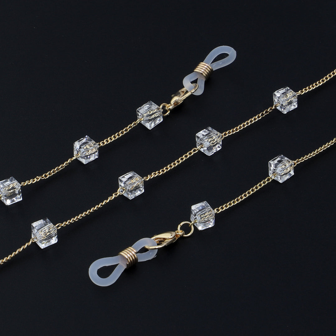 Minimalist Crystal Eyewear Chain Stornfield