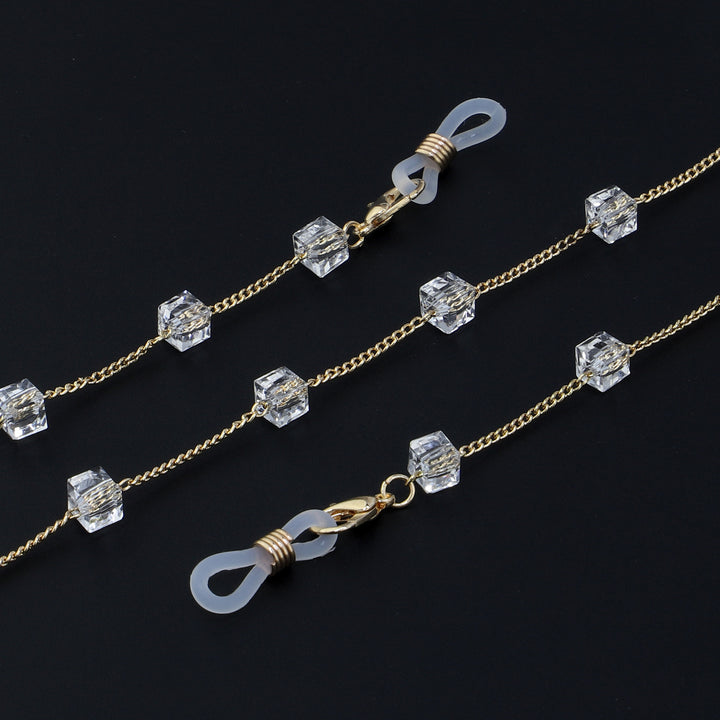 Minimalist Crystal Eyewear Chain Stornfield