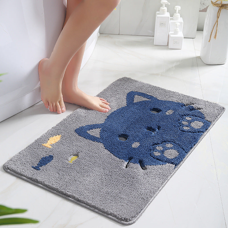 Cute Cat Design Bath Mat