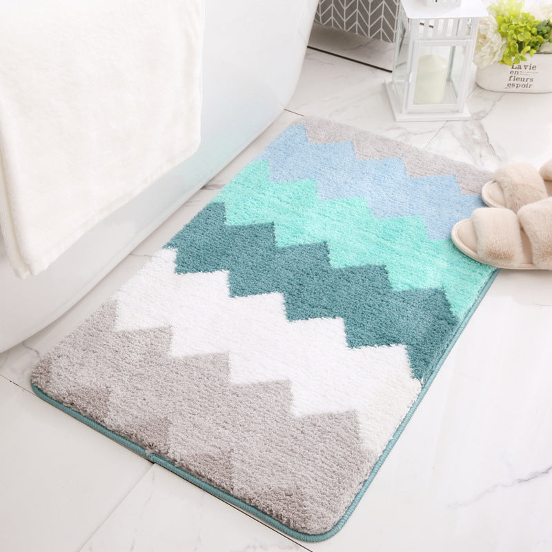 Plush Chevron Bath Mat