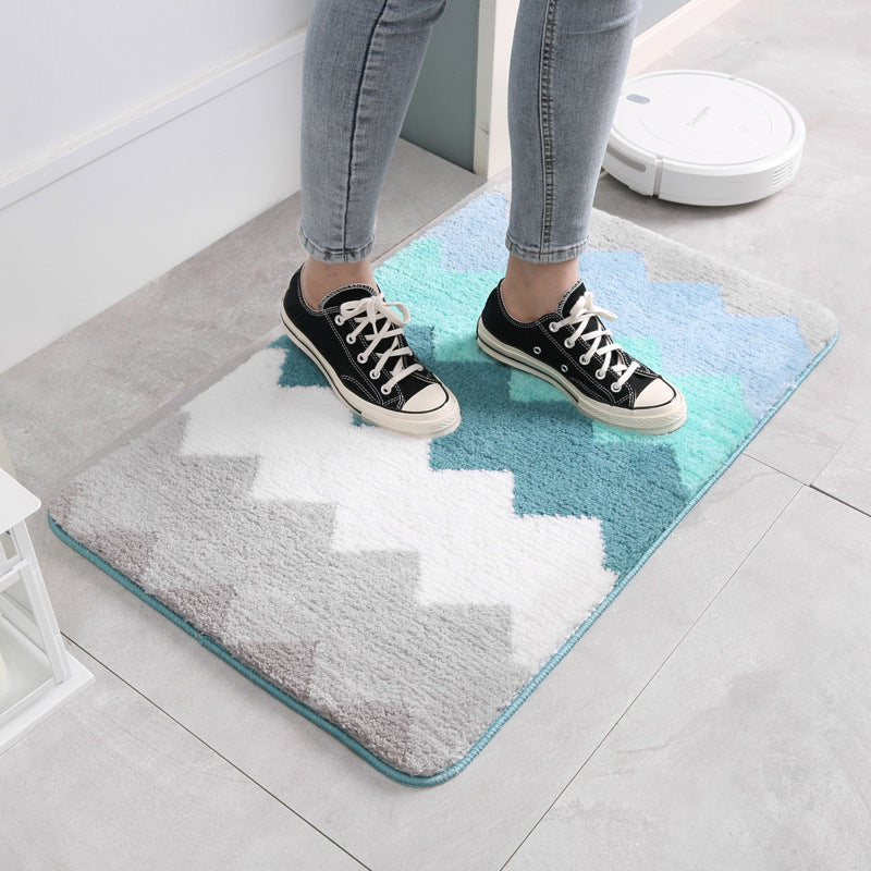 Plush Chevron Bath Mat