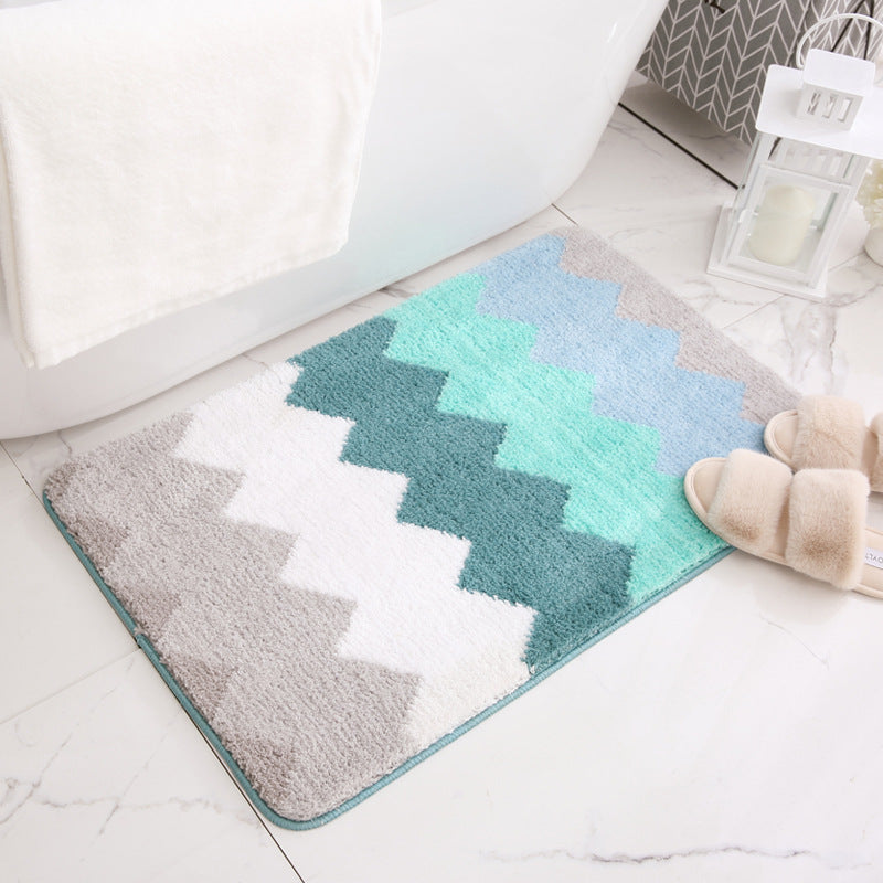 Plush Chevron Bath Mat