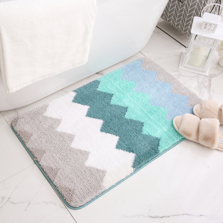 Plush Chevron Bath Mat