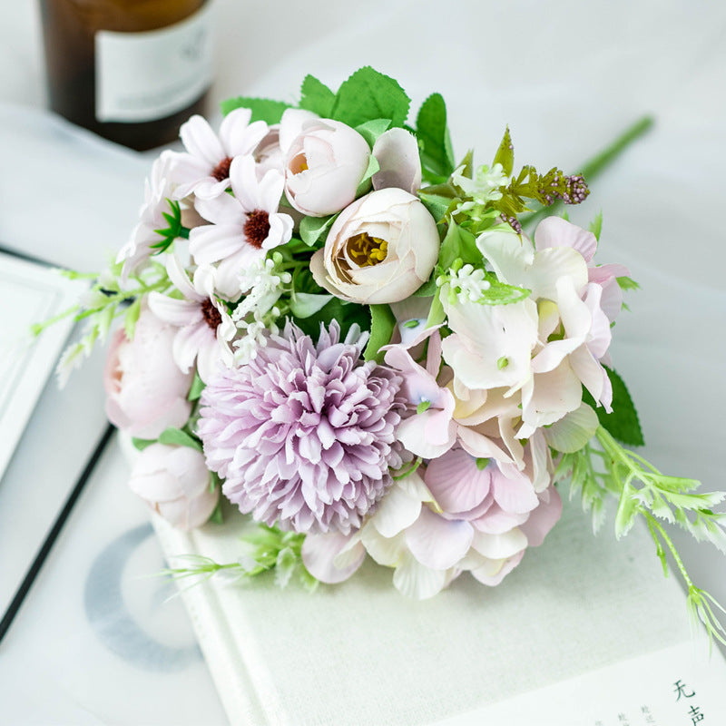Lifelike Mixed Floral Bouquet