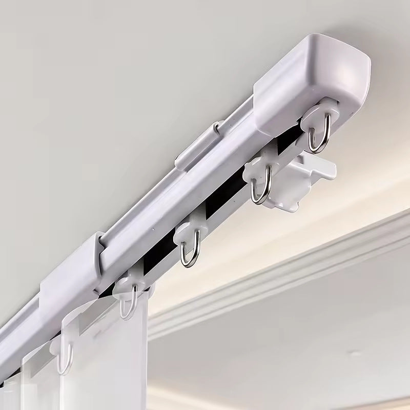 Telescopic stainless steel curtain rod
