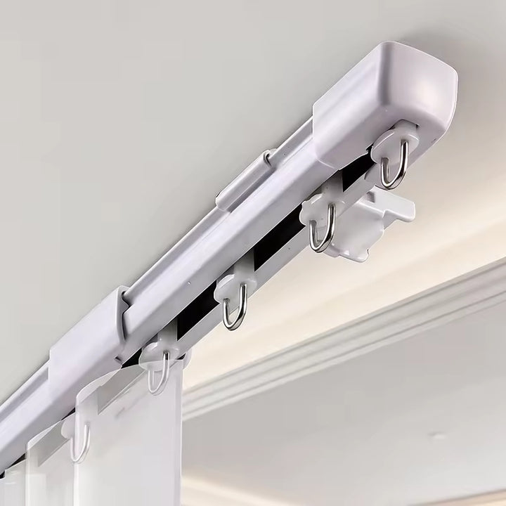 Telescopic stainless steel curtain rod