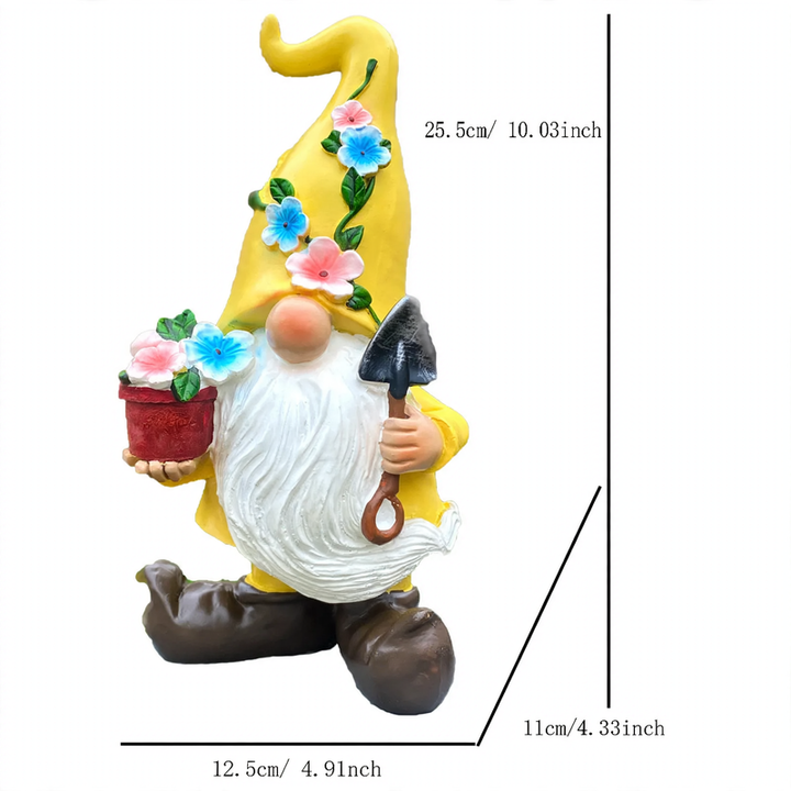 Decorative gnome figure in country house style