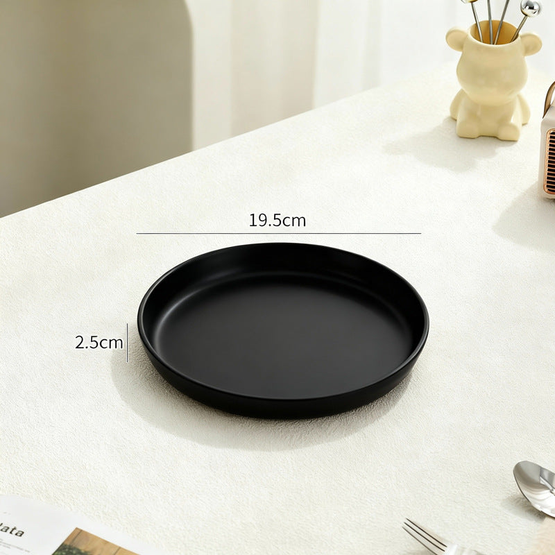 Beef Plastic Tray, Cream and Black