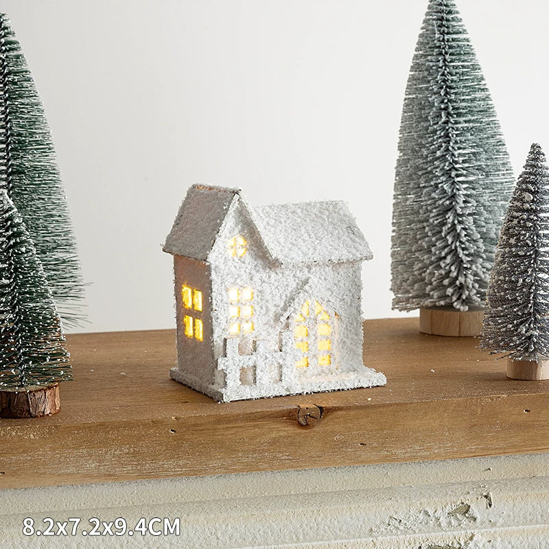 Christmas Wooden Decor Set with Lighting