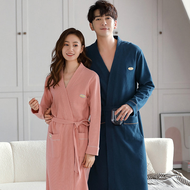 Coral fleece bathrobe for ladies