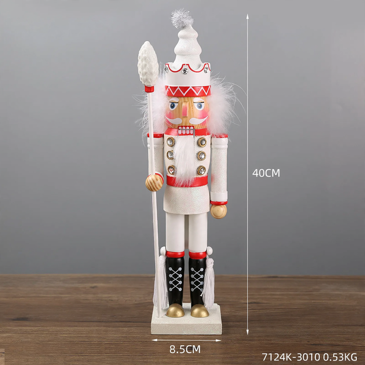 Nutcracker figure made of pine wood, European style