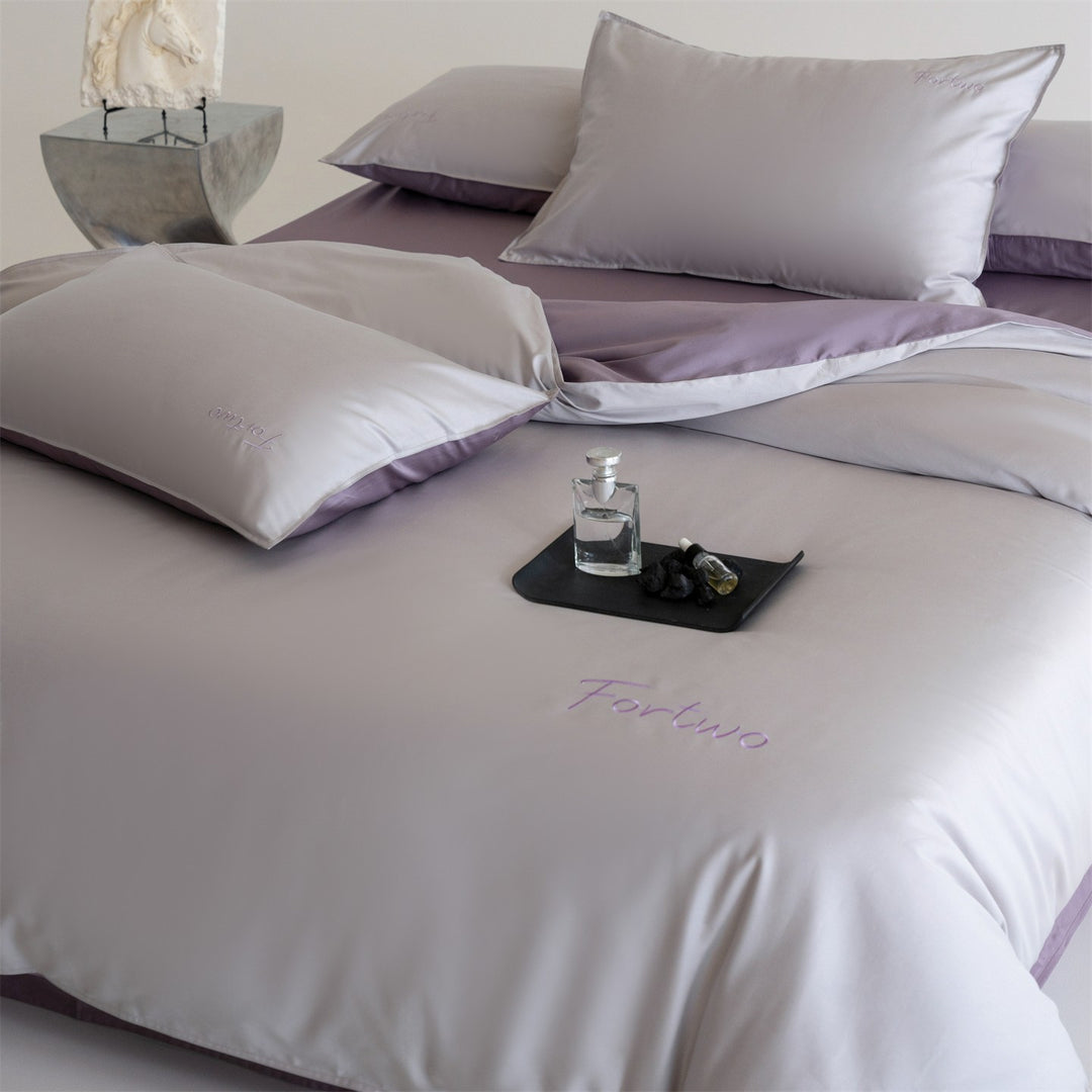Bedding set, 4-piece, cotton, minimalist