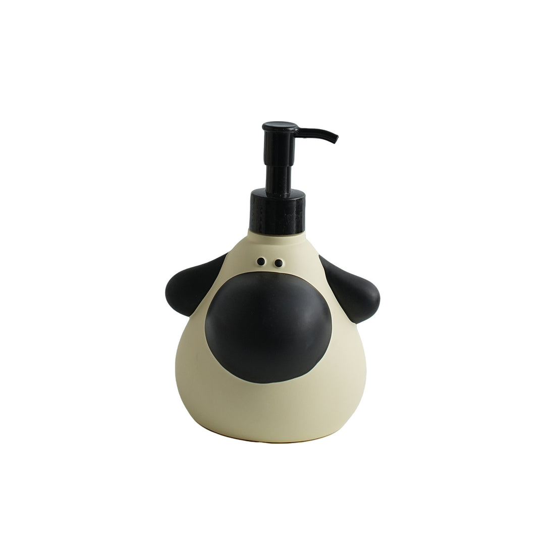 Soap dispenser dog with big nose, pump bottle