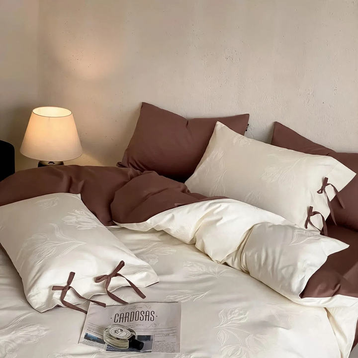 Cotton bedding set, 4-piece, 100% cotton