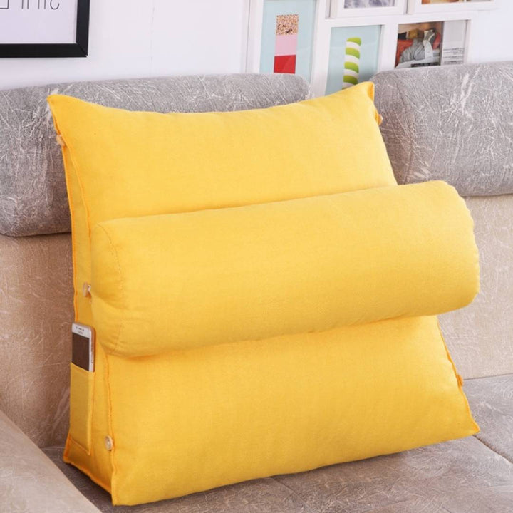 LoungeEase | Back Support Pillow for Reading and TV - Adjustable Bed Cushion for Lumbar Support - Posture Comfort - Stornfield Multi-purpose Pillow