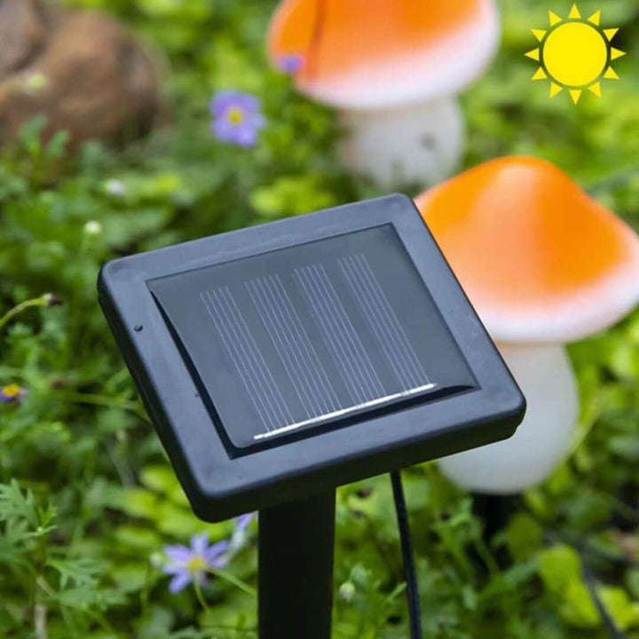 Solar Outdoor Resin Mushroom LED Garden Ground Insert Decorative Landscape Light | Stornfield