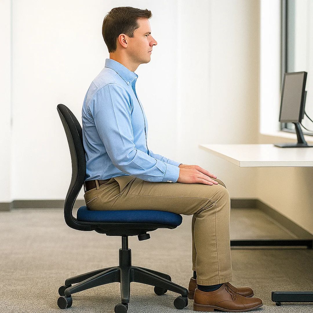 SitRelief | Donut Seat Cushion - Coccyx and Hemorrhoid Relief - Memory Foam - Washable Cover - Office, Travel, Post-partum Use Stornfield