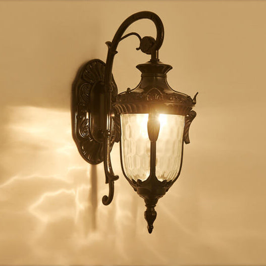 European Deluxe Lantern Outdoor Waterproof 1-Light Wall Sconce Lamp | Stornfield