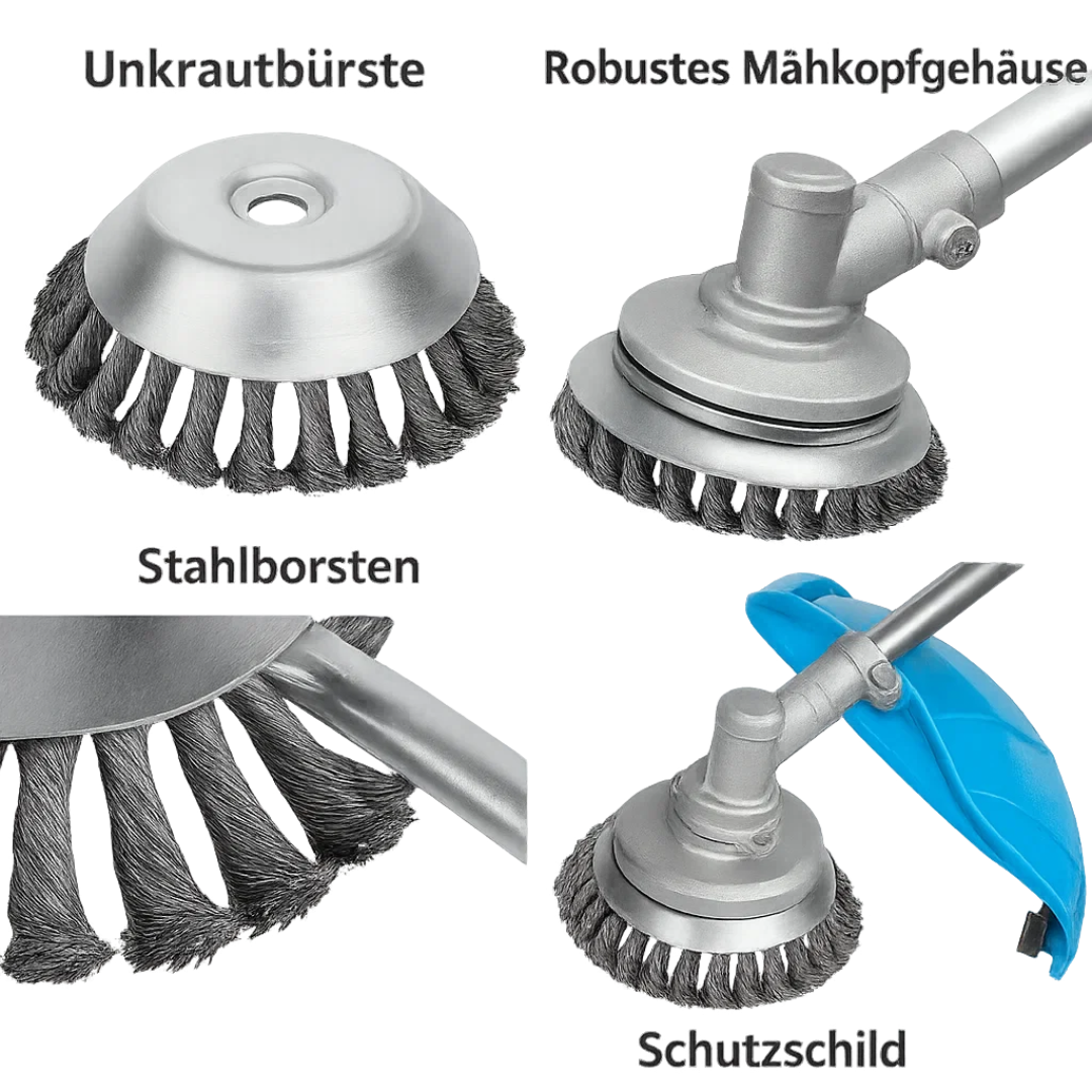 GrassCut TurboHead – Universal 6-Blade Weed Brush for Trimmers | Stornfield