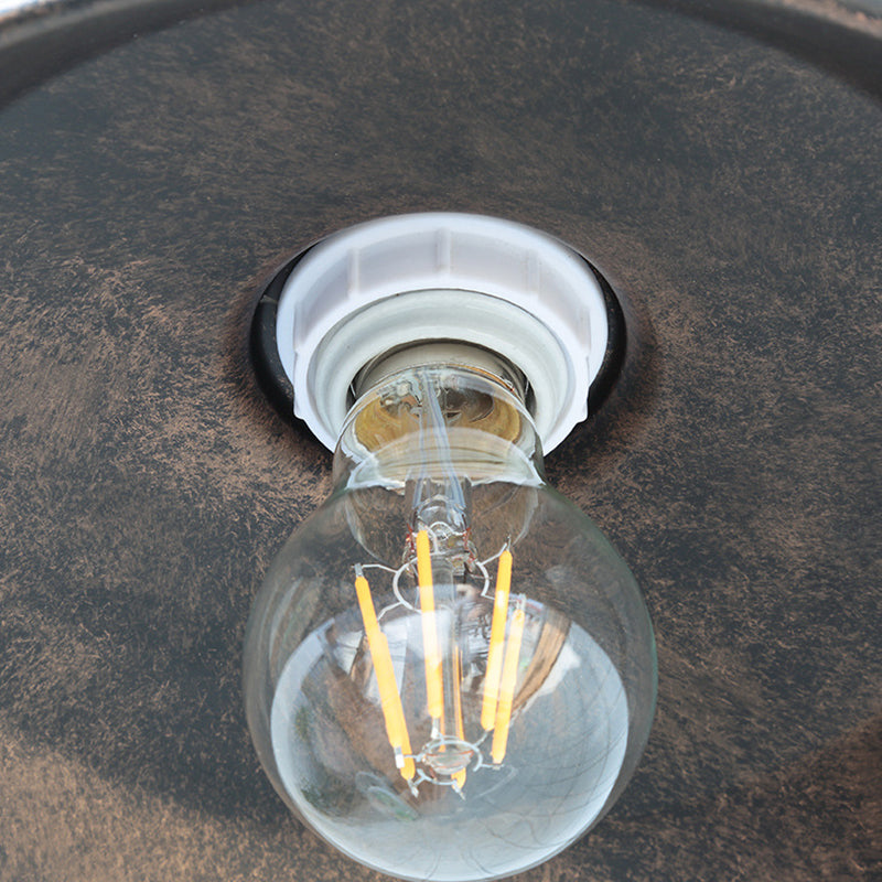 Stornfield | Noctura Classic Wall Lamp | Vintage Design | Iron Frame with Round Glass Lampshade | 1-Light Dining Room Lighting