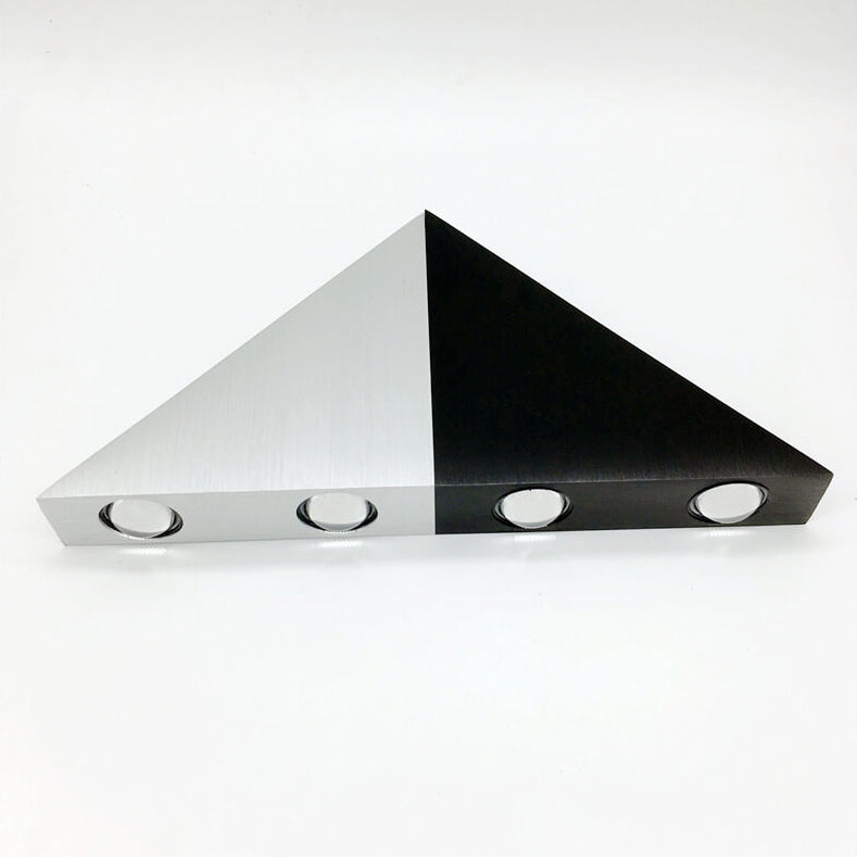 Stornfield | TriLumina Prism LED Wall Sconce | Creative Pyramid Design | Aluminum & Acrylic | Color Light Options