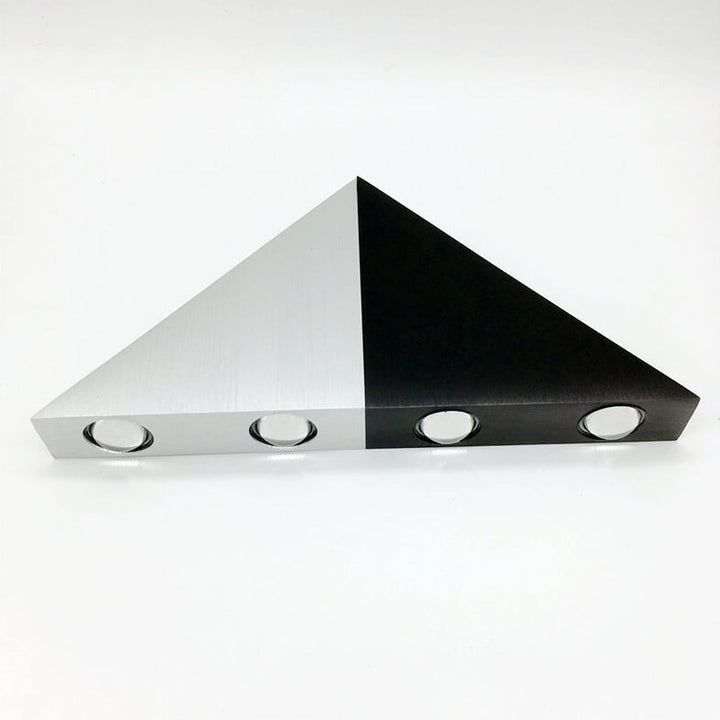 Stornfield | TriLumina Prism LED Wall Sconce | Creative Pyramid Design | Aluminum & Acrylic | Color Light Options