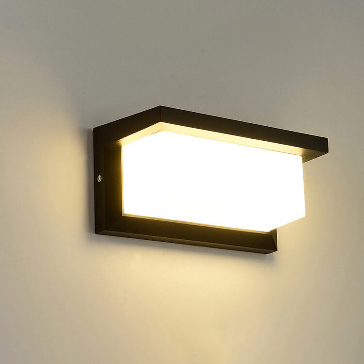 Modern Creative Geometry Aluminum Outdoor Waterproof LED Wall Sconce Lamp | Stornfield