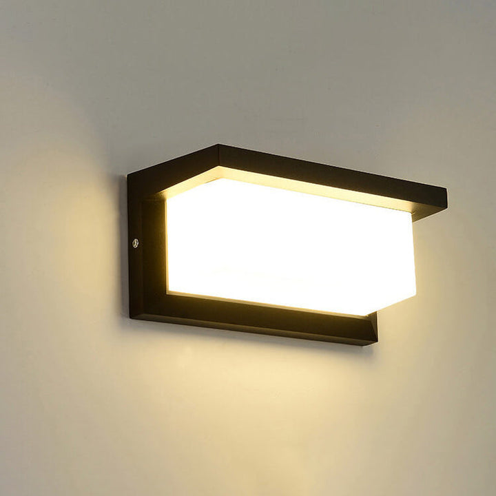 Modern Creative Geometry Aluminum Outdoor Waterproof LED Wall Sconce Lamp | Stornfield
