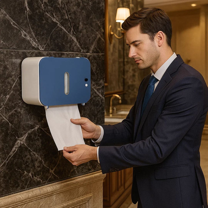 CleanGuard | Touchless Toilet Paper Dispenser – Sensor Activated – Auto-Retract Cut – For Stornfield High-Traffic Restrooms