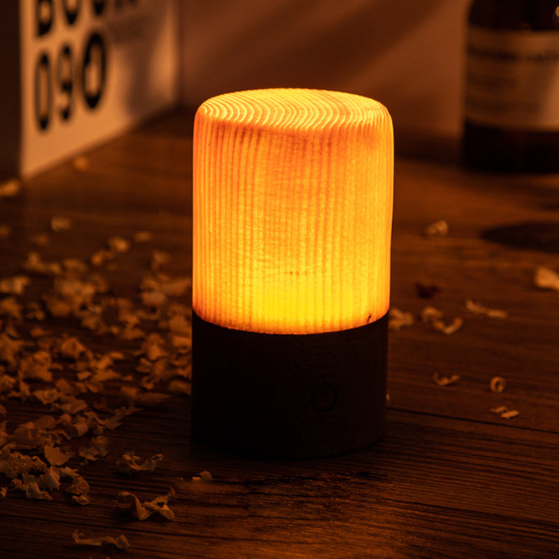 Stylish LED Table Lamp - WoodGlow | Stornfield