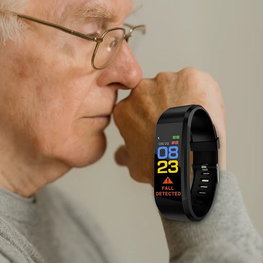 GuardianTime | Smartwatch for seniors – Fall detection – Health monitoring – GPS tracking – Elderly safety Stornfield