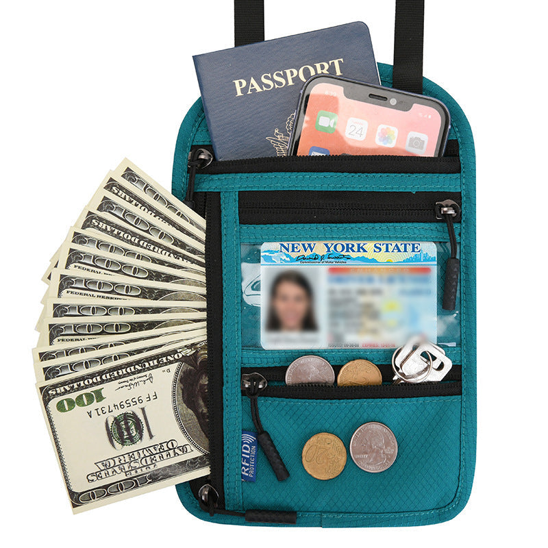 Stornfield | Travel Neck Pouch Neck Wallet with RFID Blocking Passport Holder