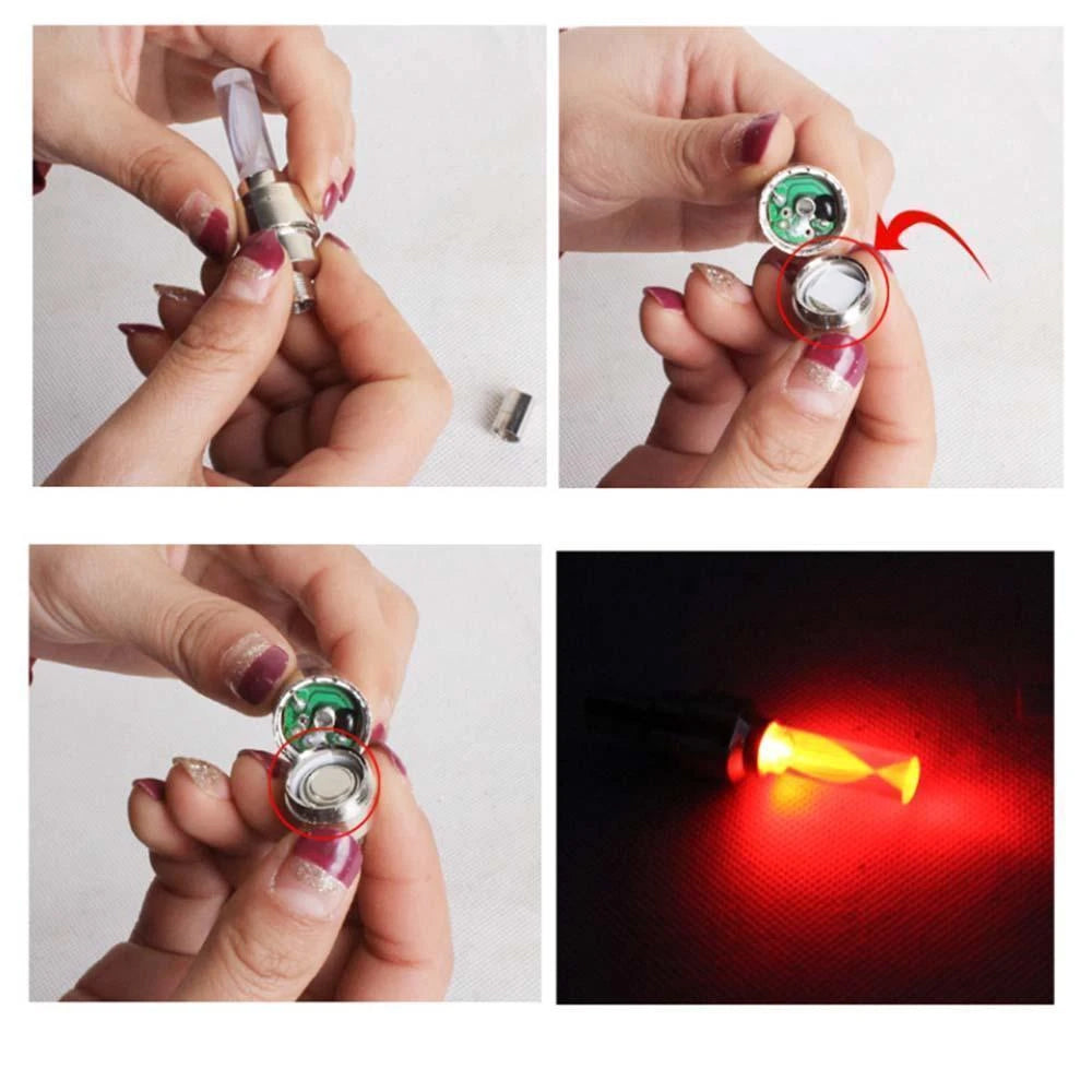 LED Light Valve Cap for Bicycle Wheel | Stornfield