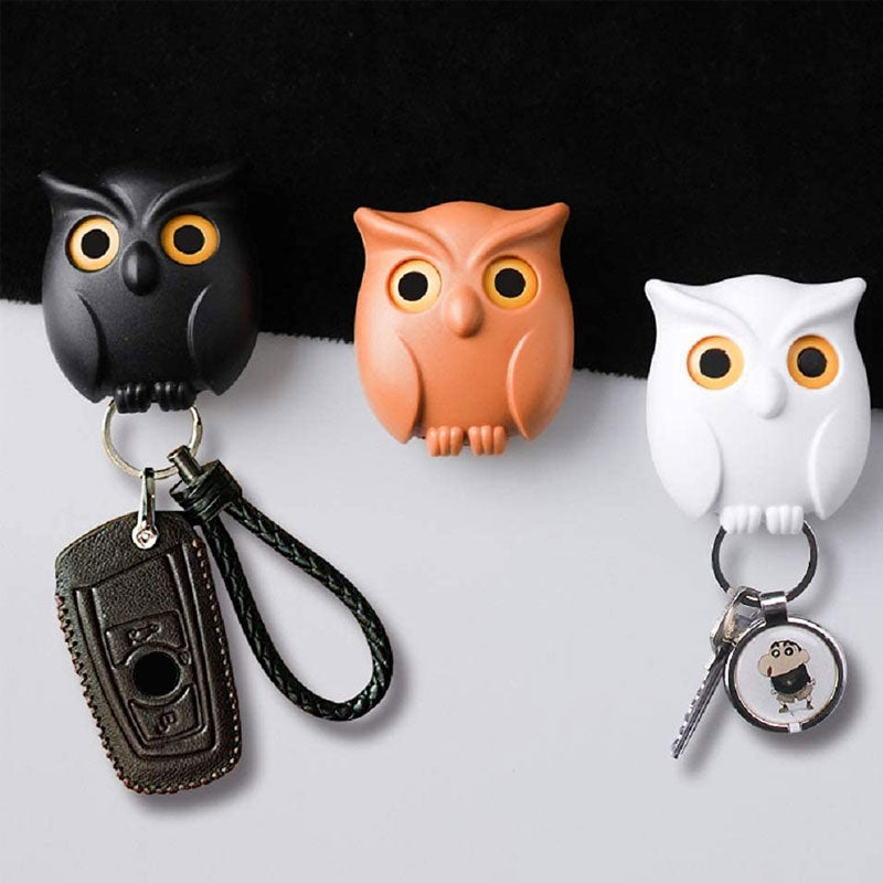 🦉The Key Guard is a Reliable Owl - Cute Owl Keychain with Auto Opening and Closing Eyes | Stornfield