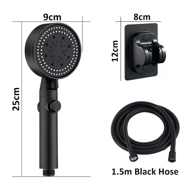 FlowControl Showerhead with 5 settings and push button | Stornfield