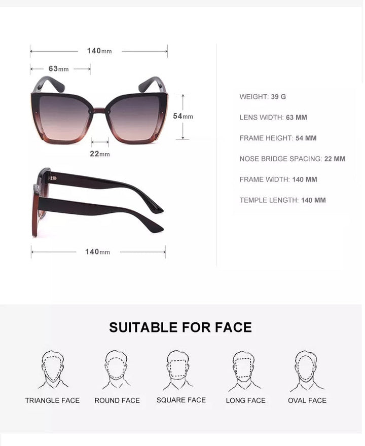 Billie Retro Sunglasses | Square & Trendy | Stornfield