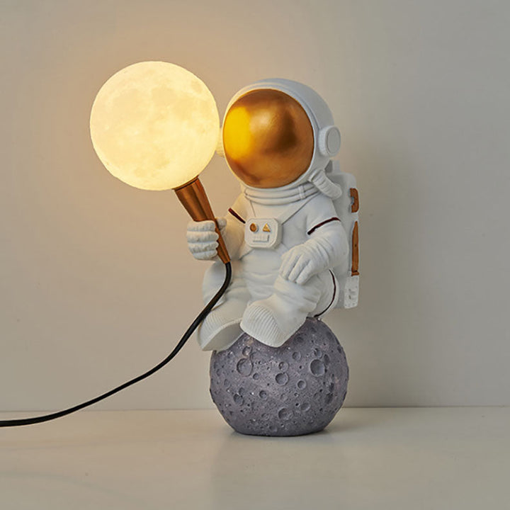 Stornfield | CosmoBuddy Astronaut Wall Lamp | Creative Design | Resin & ABS | LED Bedroom Lamp