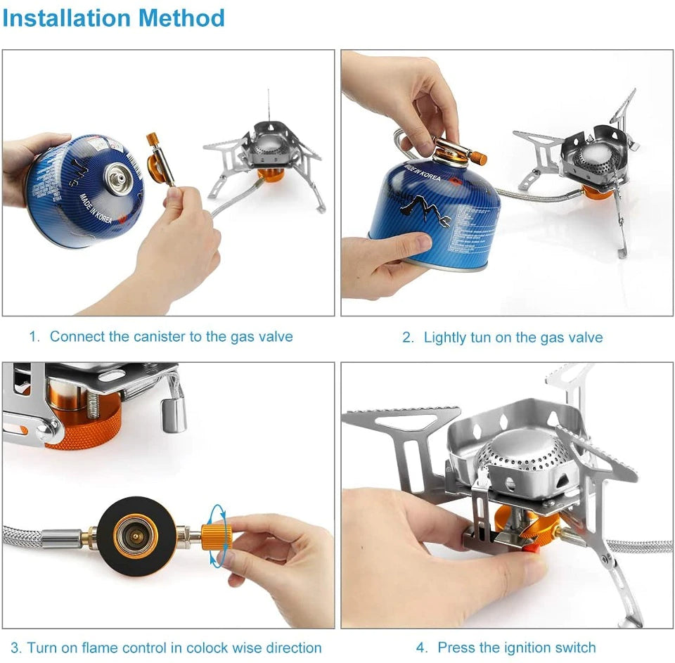 Windproof Outdoor Camping Gas Stove | Stornfield