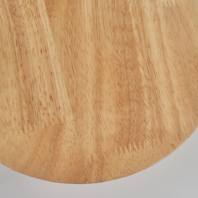Stornfield | Modern Minimalist Irregular Oval Round Wood LED Wall Lamp for Living Room