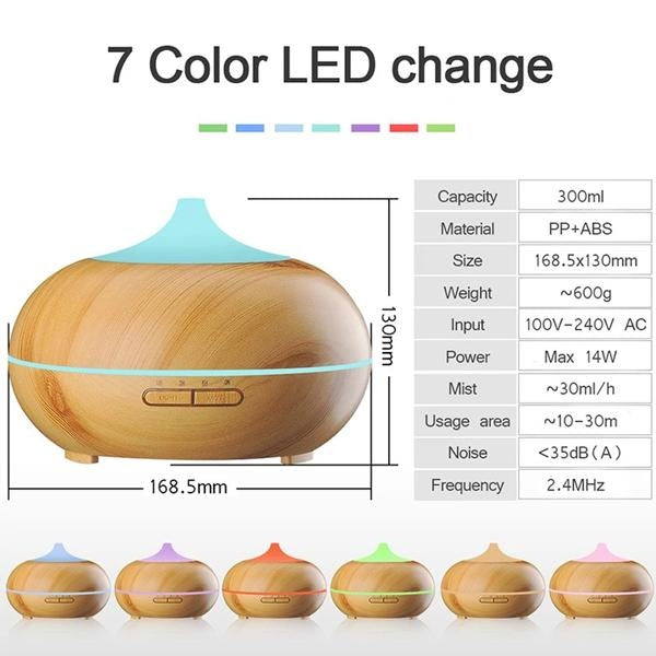 Aroma Essential - Wooden Oil Diffuser | Stornfield