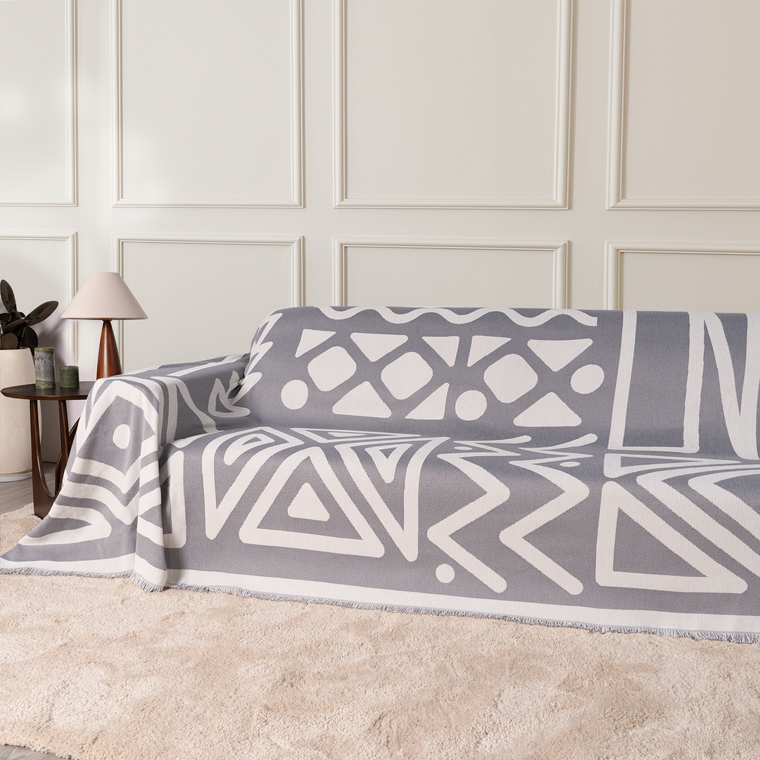 Geometric Boho Style Sofa Cover - Modern, Stylish & Durable Sofa Protection | Stornfield