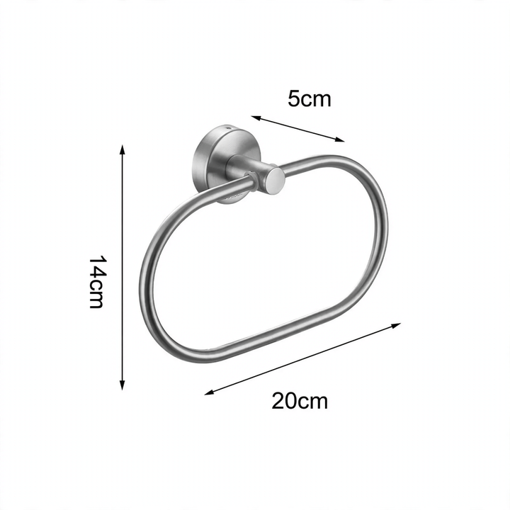 Bathroom towel holder set, stainless steel