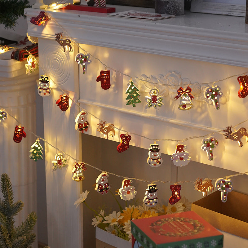 LED Christmas string lights, various designs