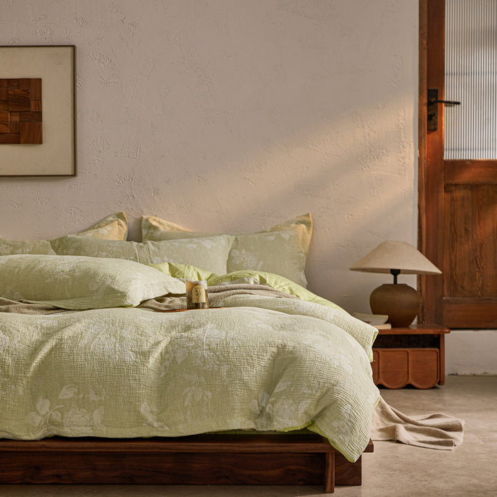 Three-layer cotton bedding, geometric pattern