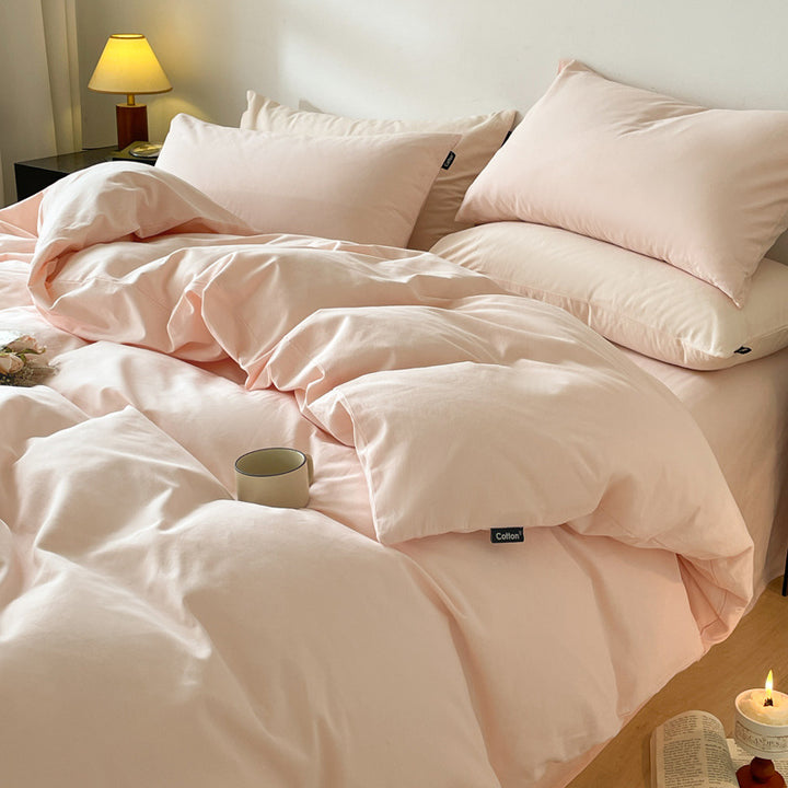 Cotton bedding set, brushed, for autumn and winter