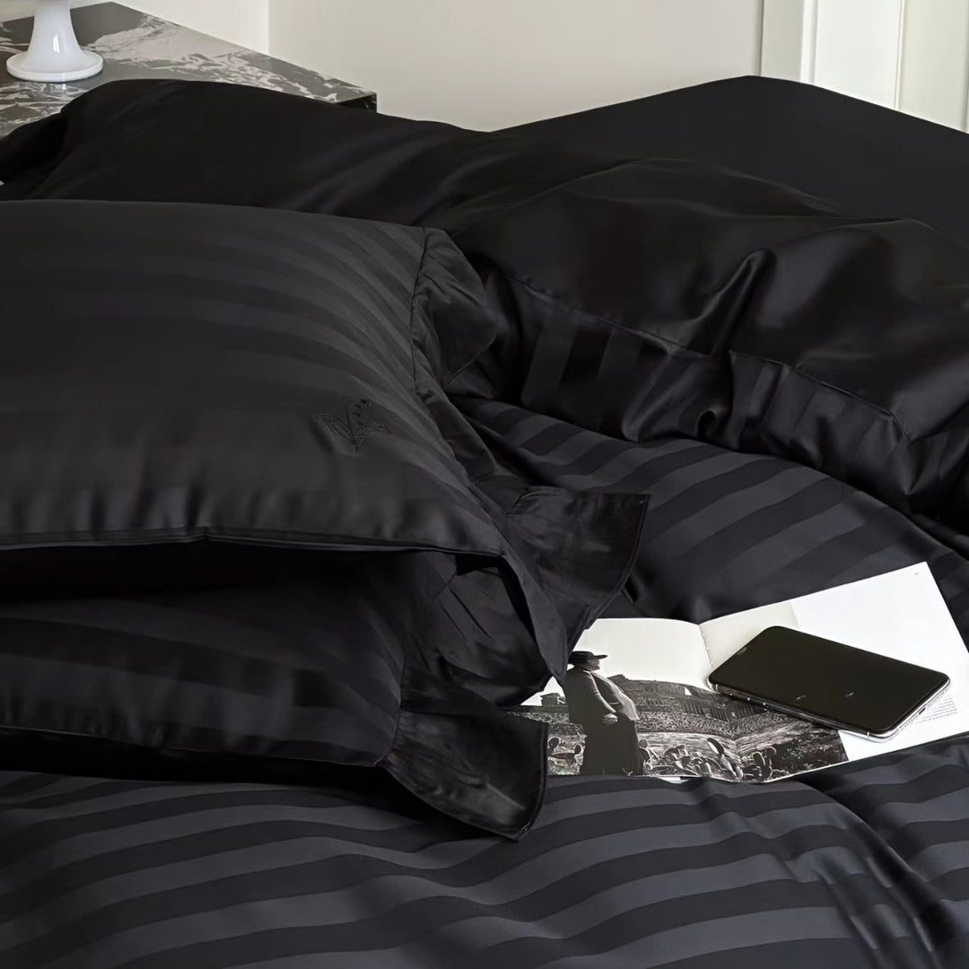 French Long Staple Cotton Bedding Set, 4-Piece