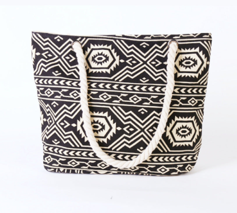 Beach bag with ethnic pattern Stornfield
